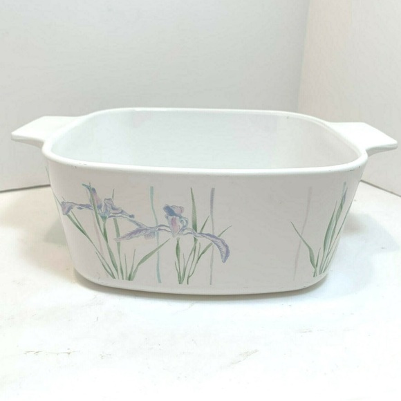 Vintage Corning Ware 1.5L Casserole Dish W/Lid “Shadow Iris” Pattern A-1 5-R 23 - Picture 7 of 10